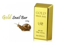 The Saem Gold snail bar - Мыло для умывания с экстрактом золота, муцина улитки, оливы, 100 гр