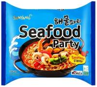 Лапша быстрого приготовления Samyang Seafood Party Ramen/ Самянг со вкусом морепродуктов 125 г. (Корея)