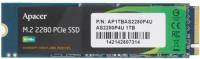 SSD диск APACER M.2 AS2280P4U 1024 Гб PCIe Gen3x4 3D NAND TLC (AP1TBAS2280P4U-1)