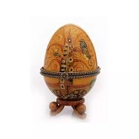 Шкатулка деревянная яйцо Древо жизни