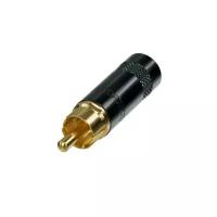 Neutrik Rean NYS352BG кабельный разъём RCA male, черненый корпус для кабеля 6мм, золоченые контакты