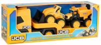 Teamsterz Игрушка HTI Teamsterz JCB Мегаперевозчик с двумя машинками T-Sporter 1416075. V19