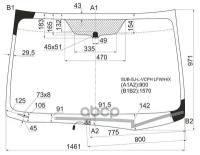 Стекло лобовое (Обогрев щеток) Subaru Forester 12-19 XYG SUB-SJ-L-VCPH LFW/H/X | цена за 1 шт