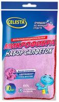 Салфетки из микрофибры Celesta мультифункциональные, разноцветный, 10 шт