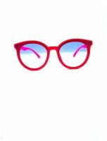 Очки солнцезащитные детские, солнцезащитные очки для девочки, круглые,розовые