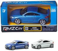 Машинка металлическая Uni-Fortune RMZ City 1:43 Audi TT Coupe, без механизмов, 2 цвета (синий/белый)