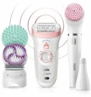 Эпилятор Braun 9-995 BS Silk-épil Beauty Set 9, белый/розовый