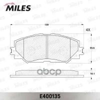 Колодки Тормозные Передние Miles арт. E400135