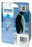 Картридж Epson T5592 голубой оригинальный T55924010 Epson Stylus Phoho RX700