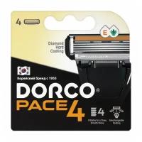 Dorco pace 4 сменные кассеты к многоразовому станку, 4 лезвия, 4 шт
