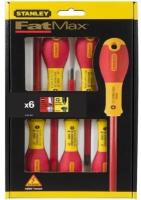 Набор диэлектрических отверток Stanley Hand Tools STANLEY 0-65-441 FATMAX из 6 шт. (2,5*50,3,5*75,5,5*150.3,*64,1Ph*100,2Ph*125)