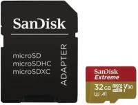 Карта памяти флешка SanDisk Extreme MicroSDHC 32GB Class 10 UHS Class 3 V30 A1 (100 Mb/s) + SD Adapter