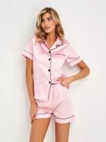 Пижама, размер L, розовый