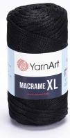 Пряжа "Macrame XL" 100% полиэстер 130м/250г (148 черный)