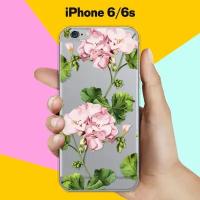 Силиконовый чехол на Apple iPhone 6/6s Пионы / для Эпл Айфон 6/6с