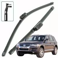 Дворники VW Volkswagen Touareg (1) GP Фольксваген Туарег ГП рест 2006 2007 2008 2009 2010 Щетки стеклоочистителя бескаркасные 650мм-650мм к-т 2шт