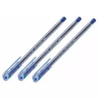 Ручка шариковая масляная PENSAN "My-Pen", синяя, корпус тонированный синий, узел 1 мм, линия письма 0,5 мм, 2210 (3 штуки) 140657-3