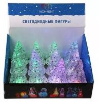 Фигура светодиодная «Елочка средняя» 10.5см 1LED RGB 0.1Вт 4.5В IP20 на подставке элементы питания 3хAG13(LR44) (в компл.) Neon-Night 501-048