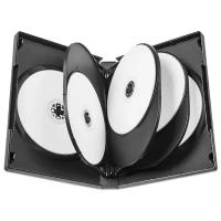 Коробка DVD Box для 8 дисков, черная глянцевая, упаковка 5 штук