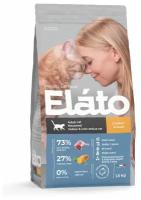 Сухой корм Elato Holistic для кастрированных котов, стерилизованных и малоактивных кошек, 1,5кг