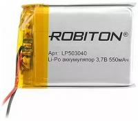 Аккумулятор ROBITON LP503040 3.7В 550мАч PK1