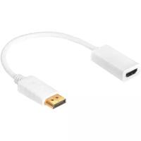 Greenconnect Переходник 0.10m Active DisplayPort/HDMI v1.2/v1.4 20M/19F белый GCR-ADP2MHDW Greenconnect DisplayPort (m) - HDMI (f) 0.1м (GCR-ADP2MHDW)