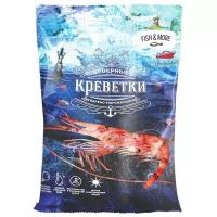 Fish & More Креветки cеверные неразделанные варено-мороженые 80/100