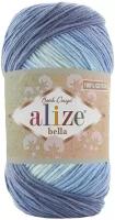 Пряжа Alize Bella Batik 100 светло-голубой-голубой-синий (3299), 100%хлопок, 360м, 100г, 2шт