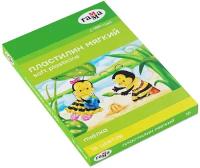 Пластилин для лепки Гамма "Пчелка" восковой мягкий детский, 16 цветов, со стеком / Набор для развития и творчества детей в школу и детский сад
