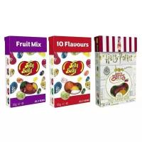 Конфеты Jelly Belly коробка Fruit Mix 35 гр. + 10 вкусов 35 гр. + Гарри Поттера Bertie Bott's 35 гр. (3 шт.)