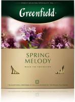 Чай Greenfield черный Spring Melody в пакетиках, 100 шт