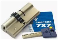 Цилиндровый механизм MUL-T-LOCK 7Х7 L71 Ш 33-38 ключ-ключ никель с шестеренкой