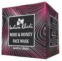 Маска для лица на основе глины с Розой и Мёдом F.M.Rose & Honey Indian Khadi | Индиан Кади 100г