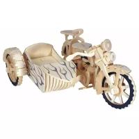 Сборная модель Чудо-Дерево Мотоцикл с коляской (P124)