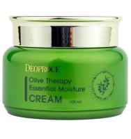 DEOPROCE OLIVE THERAPY ESSENTIAL MOISTURE CREAM Увлажняющий крем для лица с экстратком оливы 100мл