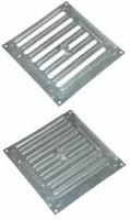 Решетка вентиляционная регулируемая 150х150 металлическая (оцинкованная сталь)