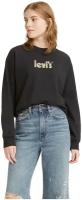 Свитшот Levi's Graphic Standard Crew, размер XS, черный