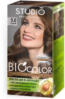 Комплект BIOCOLOR для окрашивания волос STUDIO PROFESSIONAL 5.0 русый 2*50+15 мл