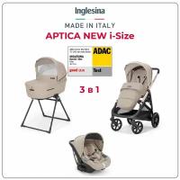 Коляска 3 в 1 i-Size Inglesina Aptica New с подставкой под люльку Standup, Pashmina Beige