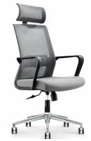 Кресло офисное NORDEN Интер CH-180A-OA2016*АК30-64 chrome base, хром/ABS пластик цвет черный/хром