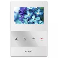 Видеодомофон Slinex SQ-04 SQ-04 White цветной, настенный, 4.3" TFT LCD дисплей 16:9, 480×272, до 2-х вызывных панелей, сенсорные кнопки, белый