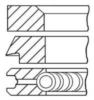 Кольца Двс Поршневые (К-Т На 1 Поршень) Goetze арт. 0813130000
