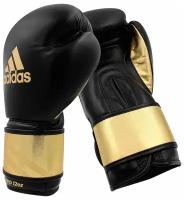 Боксерские перчатки adidas SBG350PRO, цвет:черно-золотой,размер:12oz