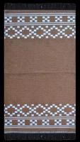 Коврик на пол прикроватный килим 63x120 см 60% хлопок 40% полиэстер коричневый