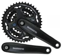 Система Shimano Altus, M311, 170мм, квадрат, 48/38/28T, защита, черный