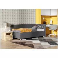 Кровать Sonum Capri (с металлическим основанием), Вариант исполнения коричневый (экокожа), Размер 90 x 200 см