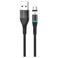 Магнитный кабель зарядки телефона (Черный) Micro-USB для BQ BQS-4010 Aspen