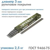Электроды МР-3 арсенал 3мм (уп. 2,5 кг)