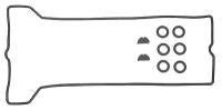 Комплект прокладок MB E(W124)/E(W210) 92- клапанной крышки M104