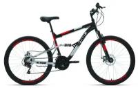 Горный велосипед Altair MTB FS 26 2.0 disc 2021, черный/красный, рост 18"